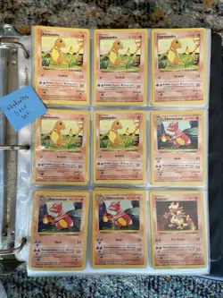 Vintage Pokemon Card Binder Base Set Shadowless 1st Edition Jungle 415 Cards - Image 5
