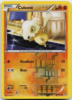 Cubone 60/124 Reverse Holo Pokemon Dragons Exalted - LP - Image 1
