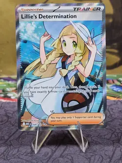 Pokemon TCG Lillie’s Determination 169/132 Mega Evolution Ultra Rare Holo NM - Image 1
