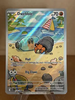 2025 Pokemon TCG Black Bolt Dwebble Illustration Rare 129/086 - Image 1