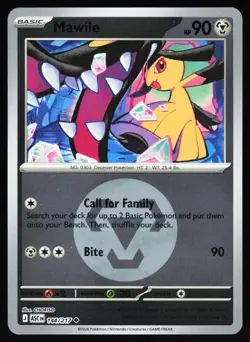 Mawile (Energy Symbol Pattern) 144/217 Ascended Heroes Pokemon Reverse Holo NM - Image 1