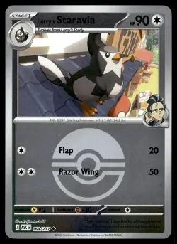 Larry's Staravia (Poke Ball) 169/217 Ascended Heroes Pokemon Reverse Holo NM - Image 1