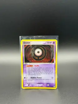 Unown (O) O/28 Unseen Forces Holo Pokemon TCG Vintage 2005 - Image 1