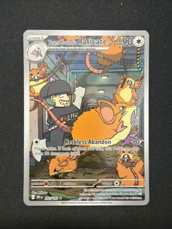 Team Rocket's Raticate Sv10 Destined Rivals 202/182 Holo Rare - Image 1