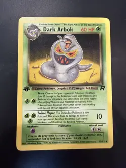 Dark Arbok 19/82 - Team Rocket - First Edition - 1st Ed - Pokemon LP - Image 1