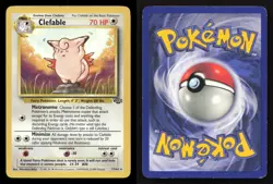 Clefable 17/64 Jungle Unlimited MP Pokemon - Image 3
