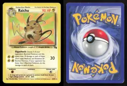 Raichu 29/62 Fossil Unlimited MP Pokemon - Image 3