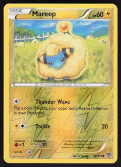 Mareep 38/114 Reverse Holo Pokemon TCG Steam Siege VLP - Image 1