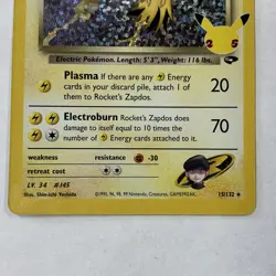 Rocket's Zapdos - Holo - 15/132 CELEBRATIONS - Pokemon TCG - - Image 2