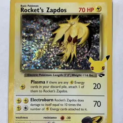Rocket's Zapdos - Holo - 15/132 CELEBRATIONS - Pokemon TCG - - Image 4