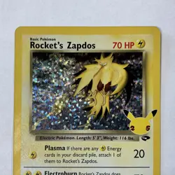 Rocket's Zapdos - Holo - 15/132 CELEBRATIONS - Pokemon TCG - - Image 5