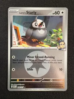 Larry's Starly (Energy Symbol) 168/217 Ascended Heroes Pokemon Reverse Holo NM - Image 1