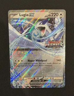 Lugia ex (Prismatic Evolutions Stamped) 082/131 Holofoil Pokemon Near Mint - Image 1
