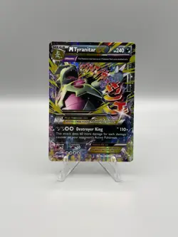Pokemon TCG M Tyranitar EX 43/98 Holo EX Rare Ancient Origins Pokemon 2015 LP - Image 2