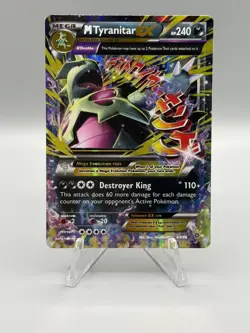 Pokemon TCG M Tyranitar EX 43/98 Holo EX Rare Ancient Origins Pokemon 2015 LP - Image 3