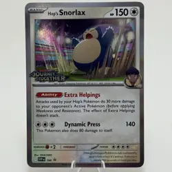 Hop's Snorlax - SVP 184 - SVP Black Star Promos (Prerelease) Pokemon - Image 1