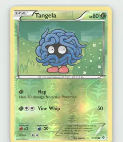 TANGELA COMMON BOUNDARIES CROSSED POKEMON REVERSE HOLO LIGHTLY PLAYED - Image 1