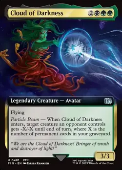 1x - Cloud of Darkness - (extended art) - Final Fantasy - UC NM MTG - Image 1
