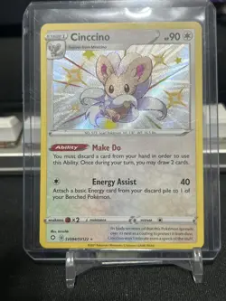 Cinccino SV094/SV122 Shiny Rare Shining Fates Shiny Vault Pokemon NM - Image 1