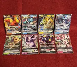 Evolution GX LOT of 8 ALL OFF CENTER Black Star Promo Umbreon Espeon Pokemon TCG - Image 1