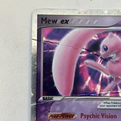 2006 Pokemon EX Holon Phantoms Mew ex 100/110 Ultra Rare DMG/CREASED - Image 5