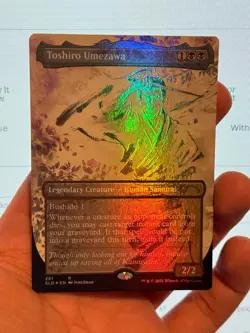1X FOIL Toshiro Umezawa BORDERLESS MINT MTG Magic Secret Lair Kamigawa Ink EDH - Image 1