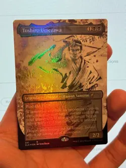1X FOIL Toshiro Umezawa BORDERLESS MINT MTG Magic Secret Lair Kamigawa Ink EDH - Image 2