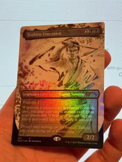 1X FOIL Toshiro Umezawa BORDERLESS MINT MTG Magic Secret Lair Kamigawa Ink EDH - Image 3