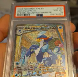 2023 Pokemon Sv02 Paldea Evolved Quaquaval ex 260/193 SIR Holo PSA 10 - Image 1