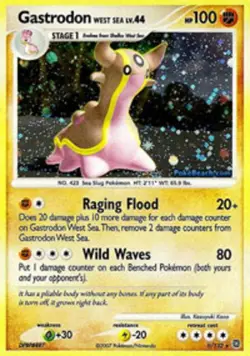 Gastrodon West Sea - 9/132 - Holo Rare DMG, English Pokemon Secret Wonders - Image 1