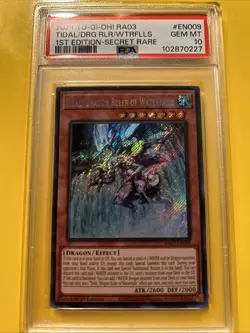 YuGiOh TIDAL, DRAGON RULER OF WATERFALLS #RA03-EN009🔥PSA 10🔥1st ED-SECRET RARE - Image 2