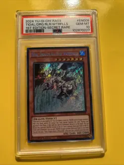 YuGiOh TIDAL, DRAGON RULER OF WATERFALLS #RA03-EN009🔥PSA 10🔥1st ED-SECRET RARE - Image 4