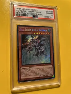 YuGiOh TIDAL, DRAGON RULER OF WATERFALLS #RA03-EN009🔥PSA 10🔥1st ED-SECRET RARE - Image 5