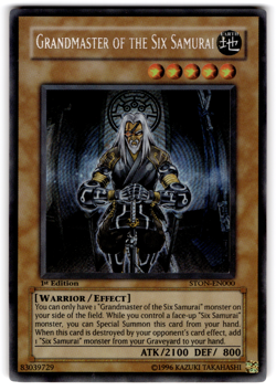 YUGIOH GRANDMASTER OF THE SIX SAMURAI SECRET RARE EX STON-EN000 - Image 1