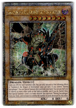 YUGIOH GANDORA-G THE DRAGON OF DESTRUCTION QUARTER CENTURY RARE NM LEDE-EN001 - Image 1
