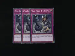 🌟 YuGiOh 3x Playset War Rock Big Blow LIOV-EN092 Common 1st Ed MINT 🌟 - Image 1