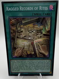 YuGiOh! - Ragged Records Of Rites CORI-EN062 Super Rare 1st Edition Near Mint - Image 1