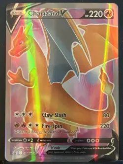 Pokemon TCG - Charizard V - Champion's Path SWSH050 Black Star Promo Full Art - Image 1