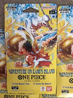Lot Of 12NEW One Piece TCG OP-15 Adventure on Kami's Island Sleeved Booster Pack - Image 2