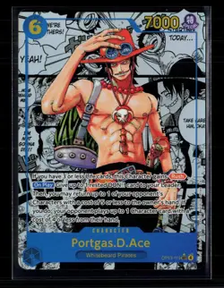 One Piece Portgas.D.Ace Manga Carrying On His Will SEC • OP13-119 Foil - Image 1