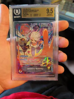 One Piece TCG ALT ART LEADER Jewelry Bonney EB04-001 Foil BGS 9.5 *PRISTINE* - Image 1