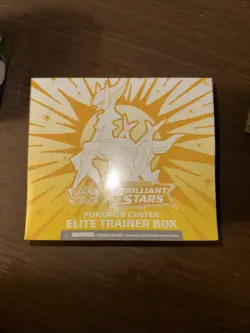 Pokemon TCG Sword & Shield Brilliant Stars Pokemon Center Elite Trainer Box ETB - Image 1