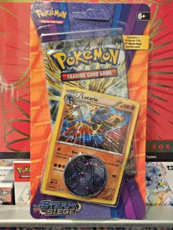 2016 Pokemon LUCARIO XY STEAM SIEGE BLISTER *SEALED* - Image 1