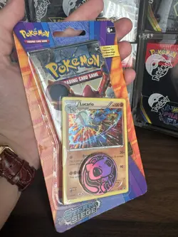 SEALED- 2016 Pokemon LUCARIO XY STEAM SIEGE BOOSTER PACK BLISTER - Image 2