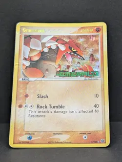 Groudon 5/106 EX Emerald Reverse Holo Rare Pokemon TCG Nintendo HP - Image 3