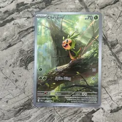 Chespin 087/086 Holo Illustration Rare Chaos Rising Pokemon Near Mint - Image 1