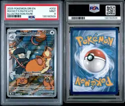 Team Rocket's Raticate 202/182 Sv10: Destined Rivals Holo - PSA9 - Image 2