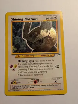 Shining Noctowl 110/105 - Neo Destiny - Secret Rare - CREASED - Image 2