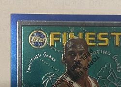 1995-96 Topps Finest Michael Jordan #229 W/Coating Chicago Bulls GOAT RARE - Image 5