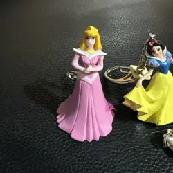 Vintage Y2k Disney Princess Key Chain Lot Of 6 Rare! 2002 - Image 2